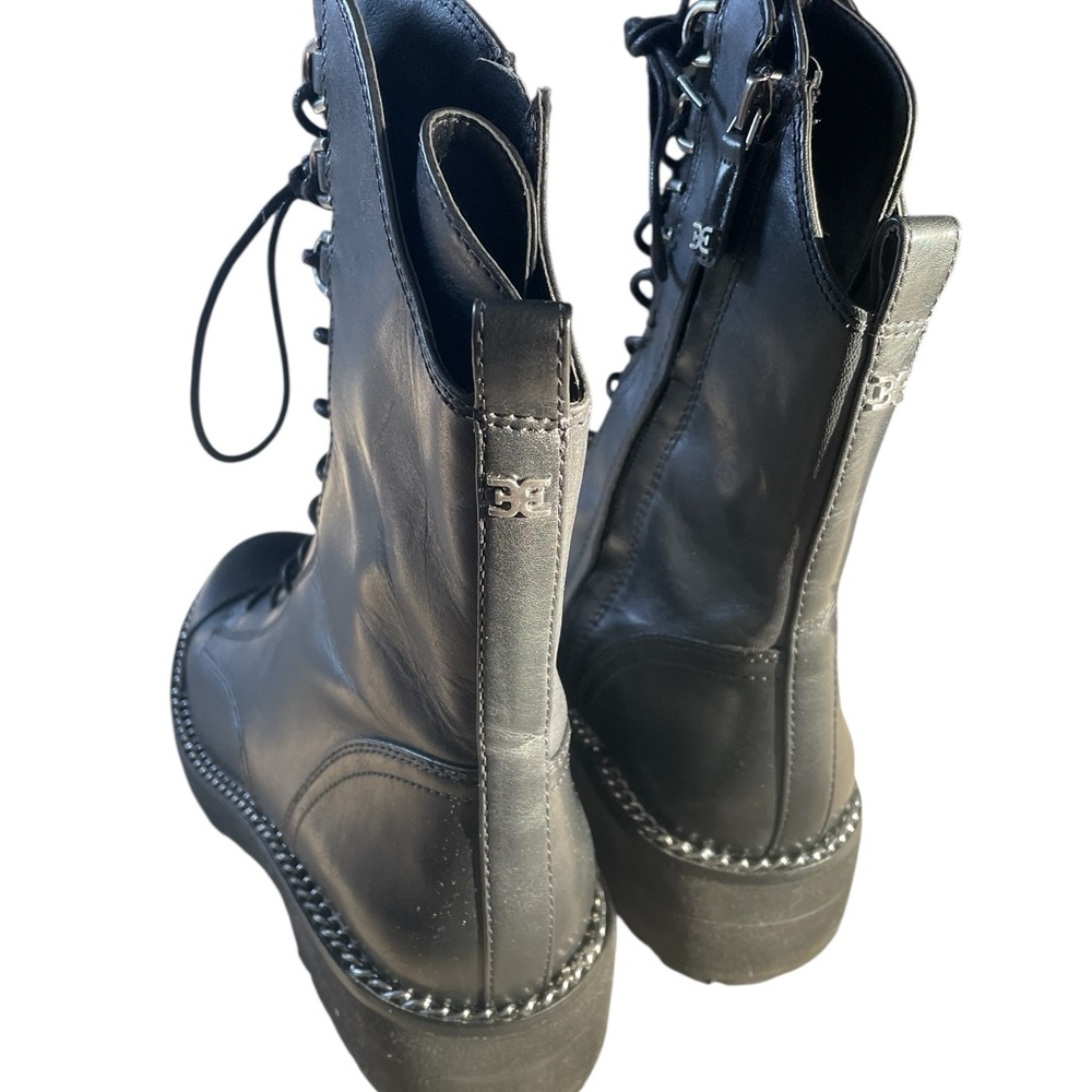 Sam Edelman Black Combat Boots - Picture 2 of 11